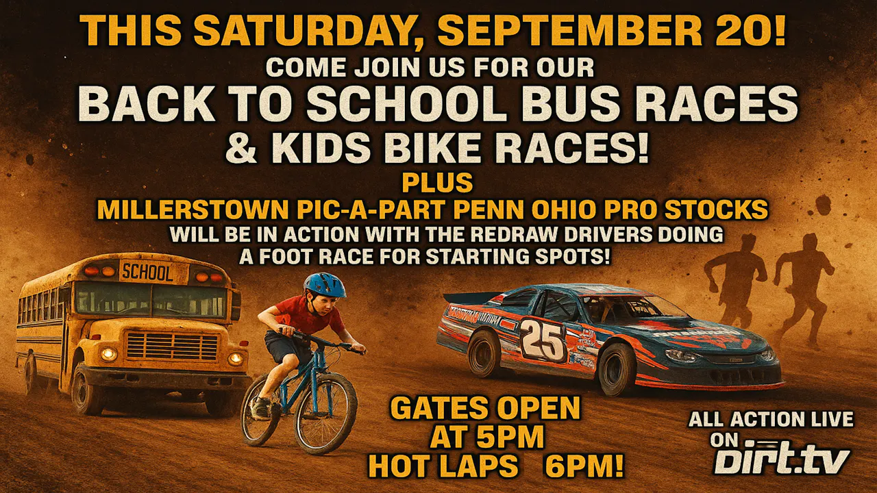 Bithlo Bus Races 9.20.25 Back to School Bus Races and Penn Ohio Pro Stocks - 09/21/2025 ...