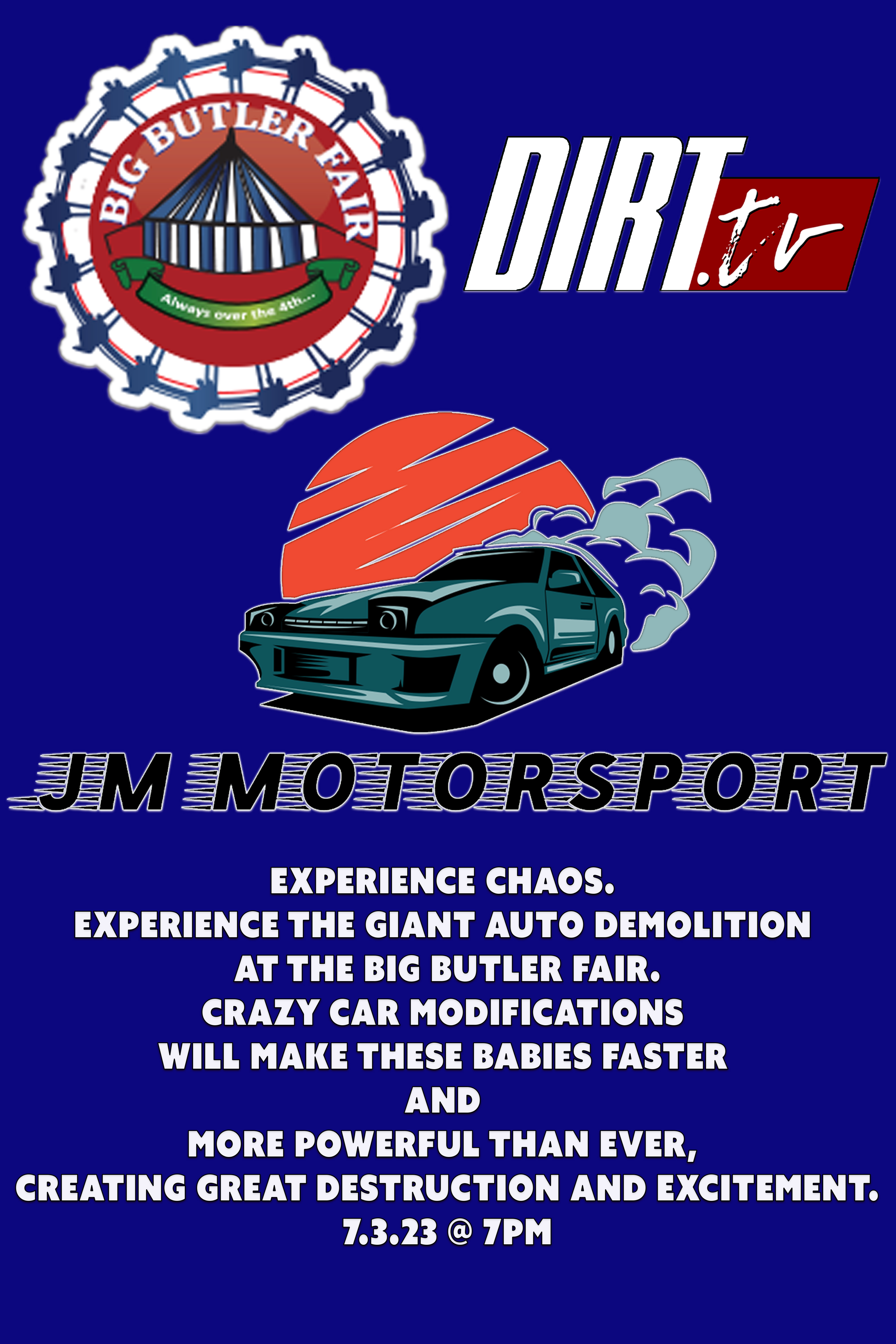 7.3.23 GIANT Demo Derby @ The Big Butler Fair.