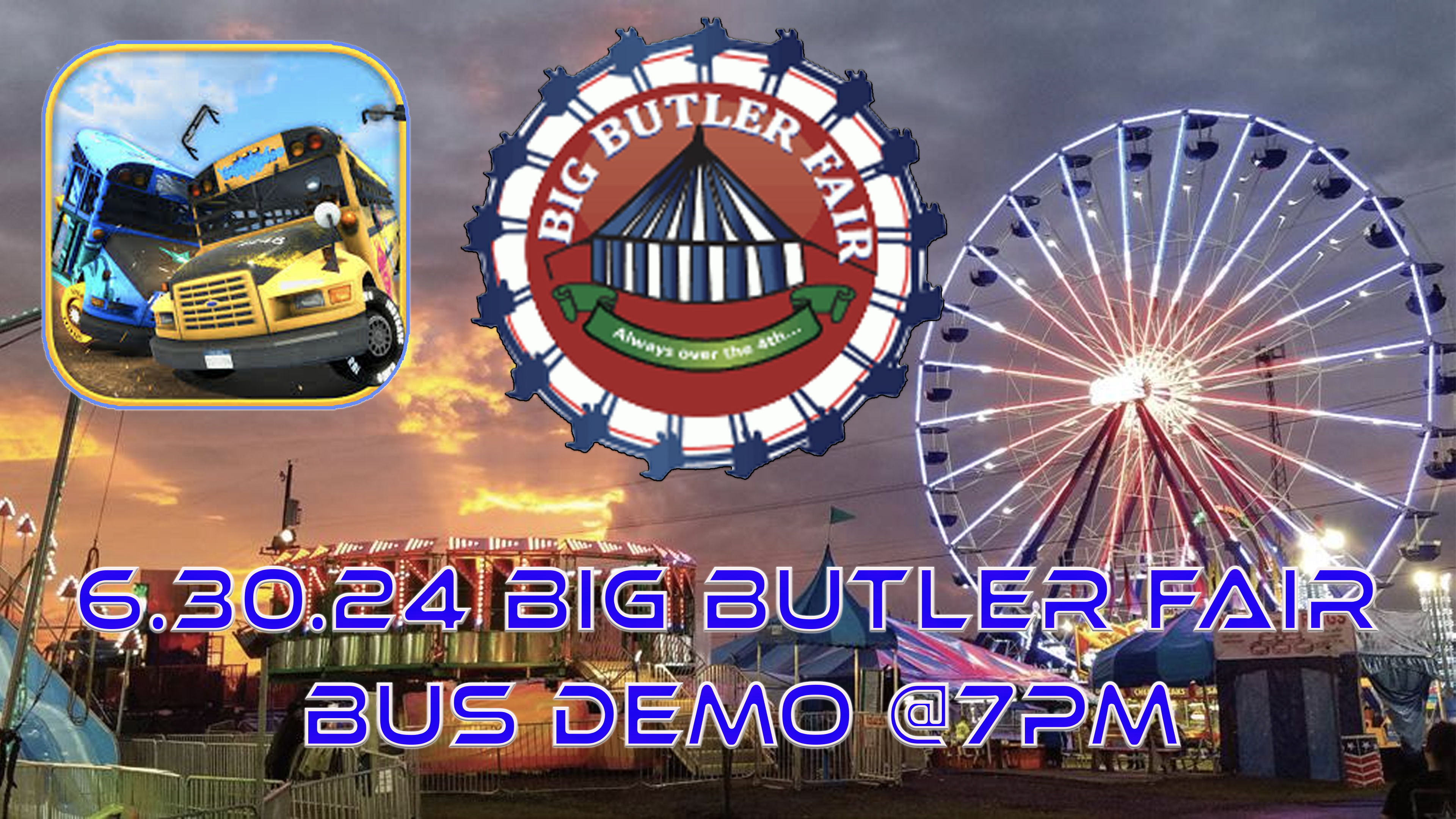 6.30.24 School Bus Demolition Derby, Big Butler Fair - Part 2