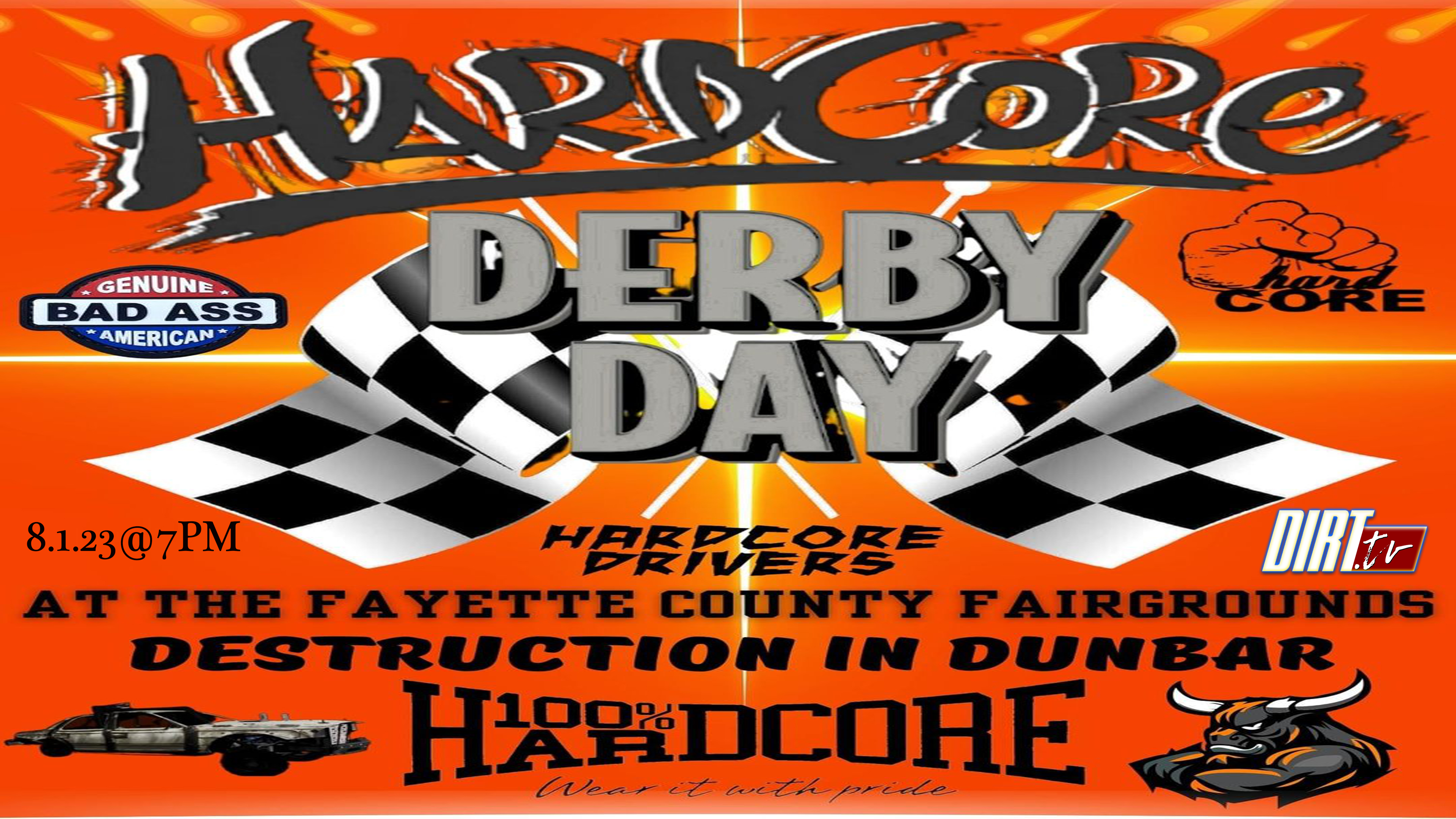 8.1.23 Hardcore Derby Day at The Fayette County Fairgrounds 