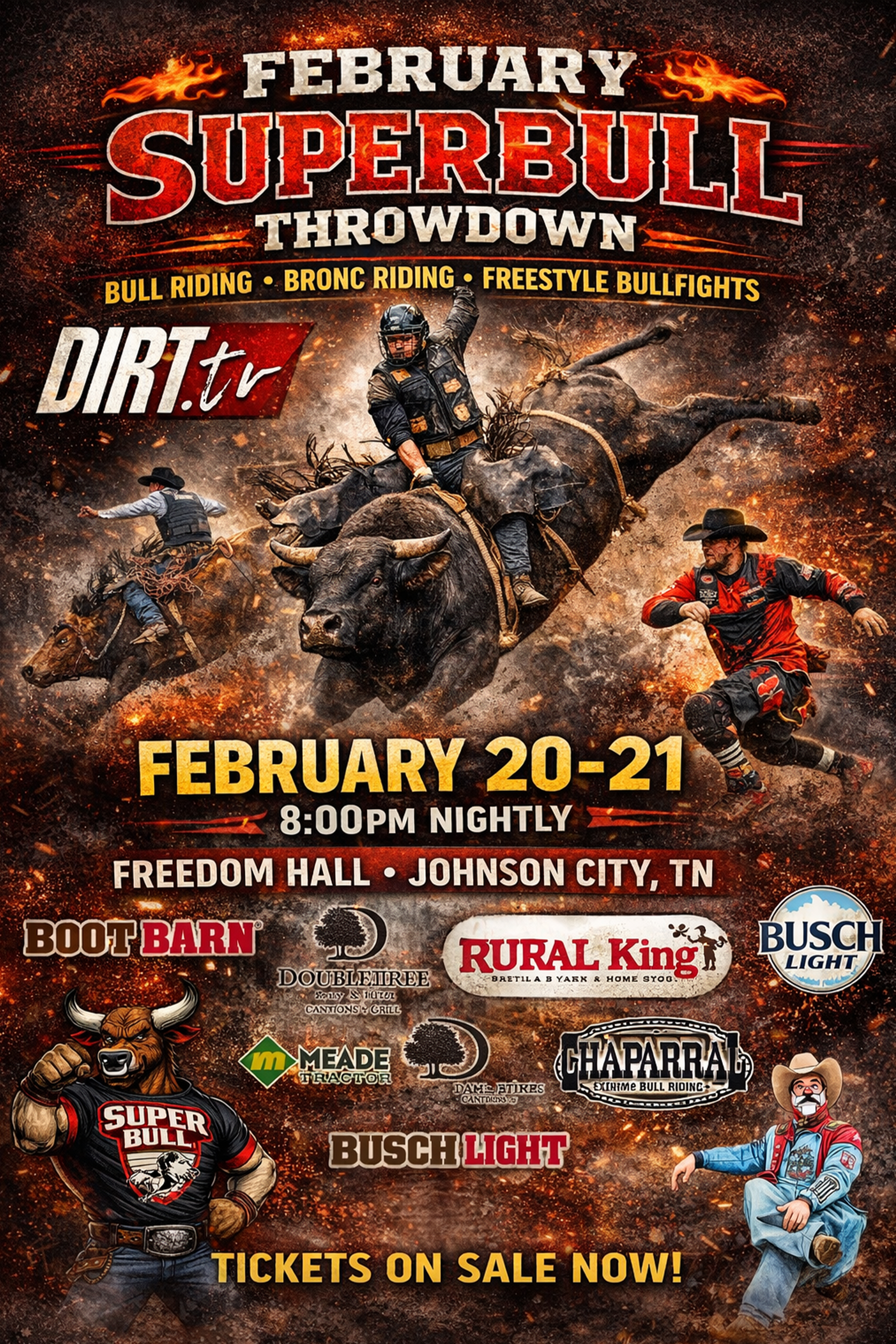 2.20.26 SUPER BULL RETURNS TO JOHNSON CITY, TENNESSEE. Day 1