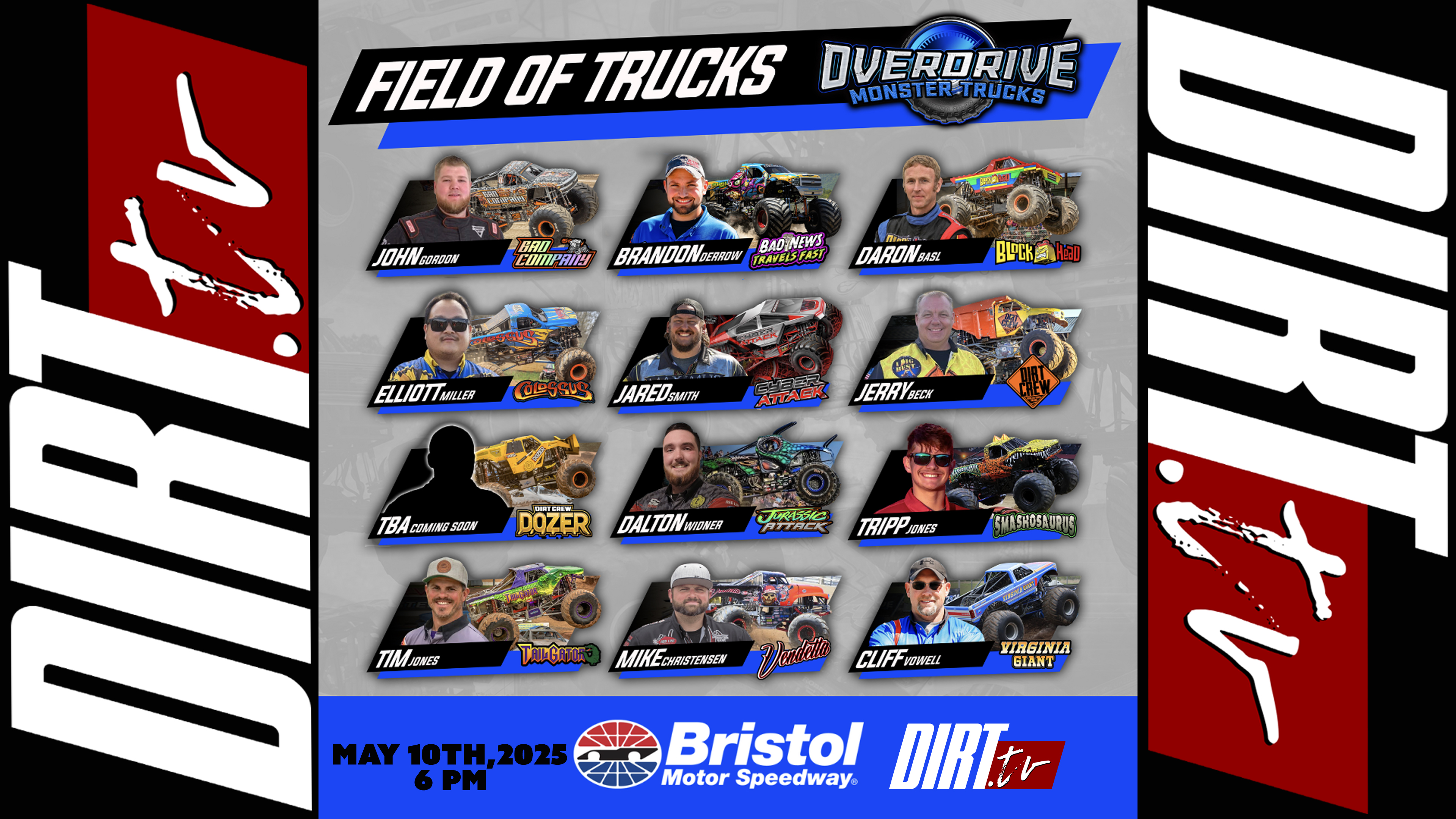 5.10.25 Overdrive Monster Trucks, Bristol, TN - 05/11/2025, 01:02:22