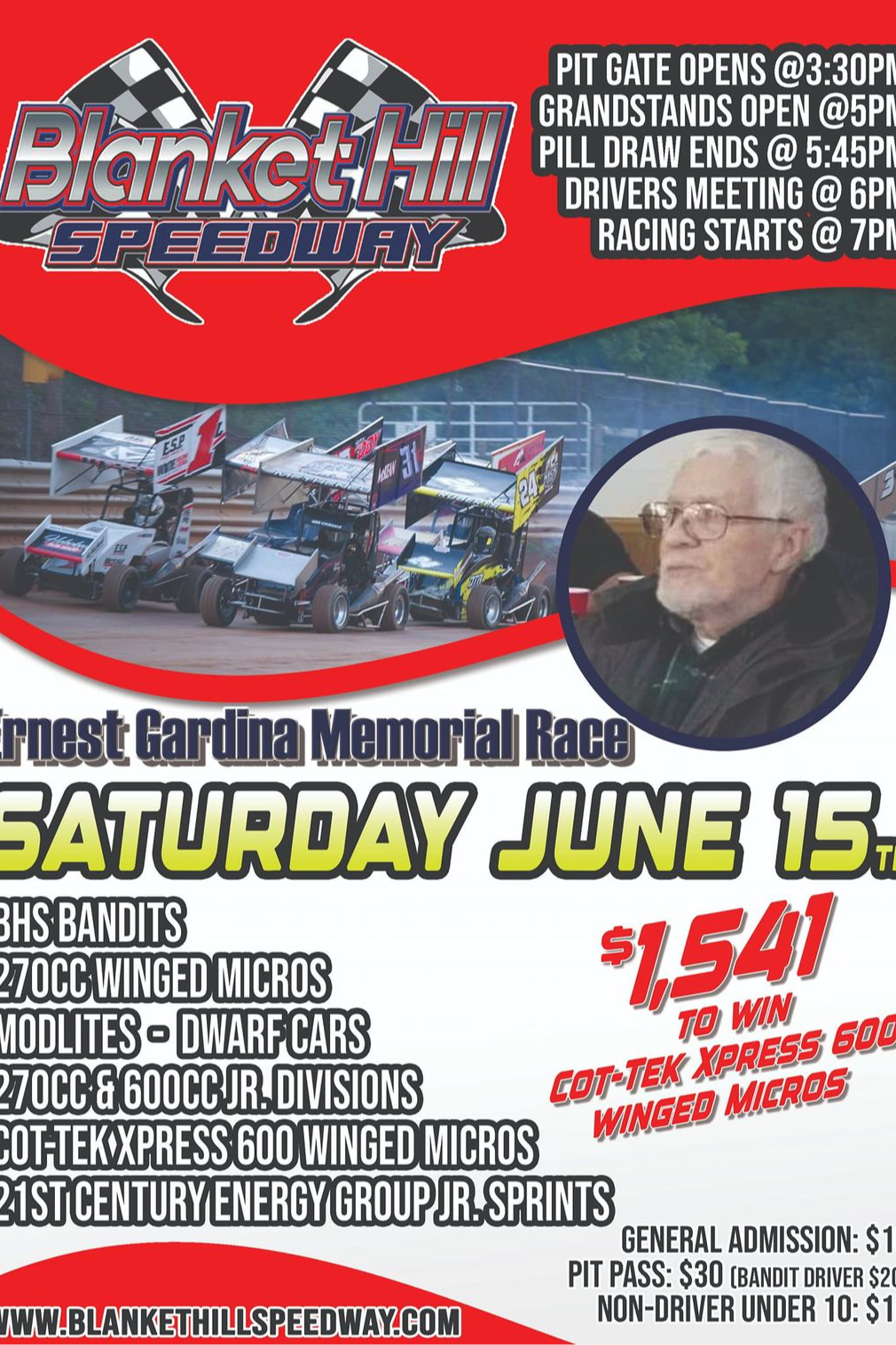 6.15.24 Ernest Gardina Memorial at Blanket Hill Speedway