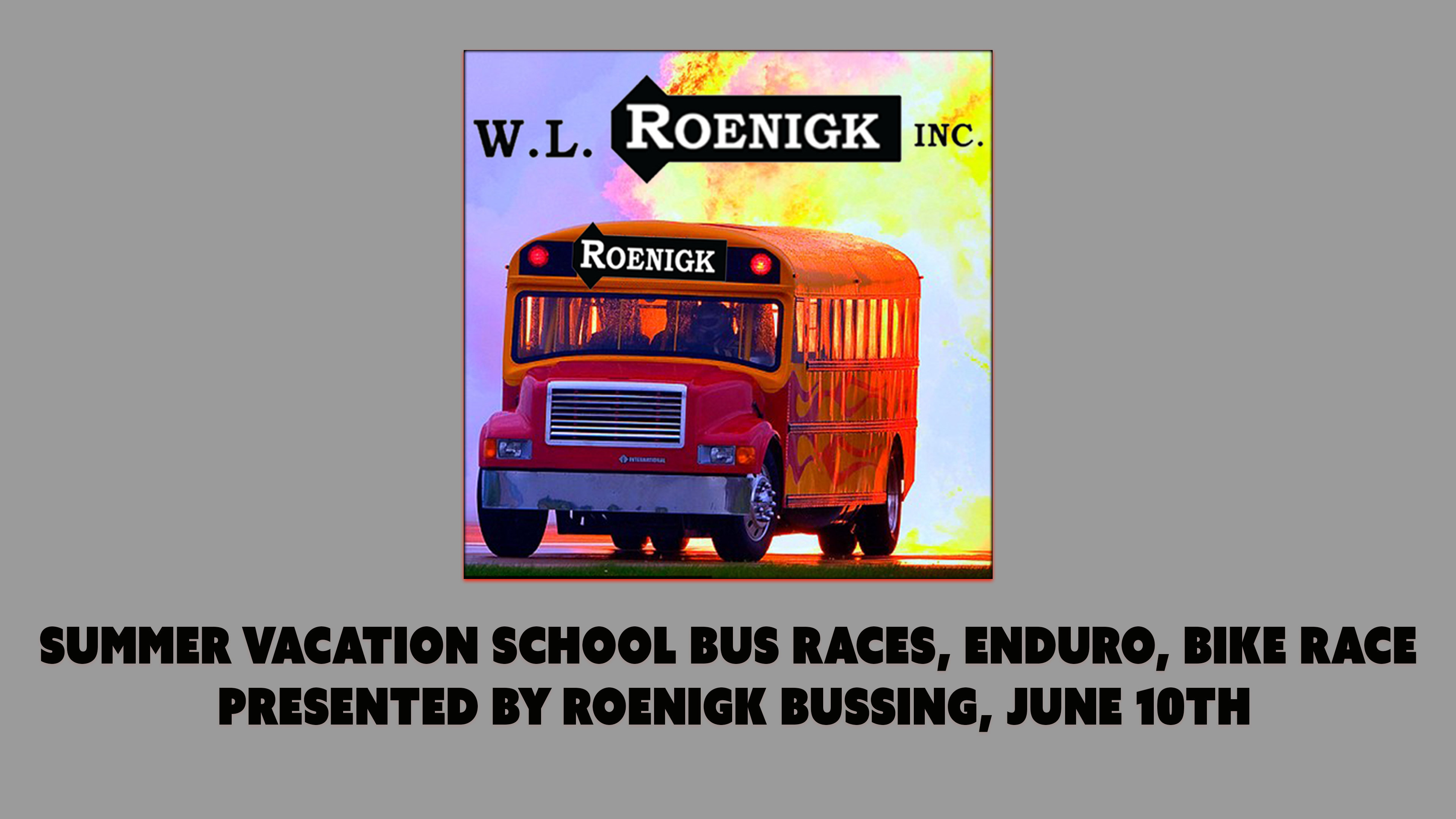 6.10.23 Summer Vacation Bus & Kids Bike Races and Enduro 100