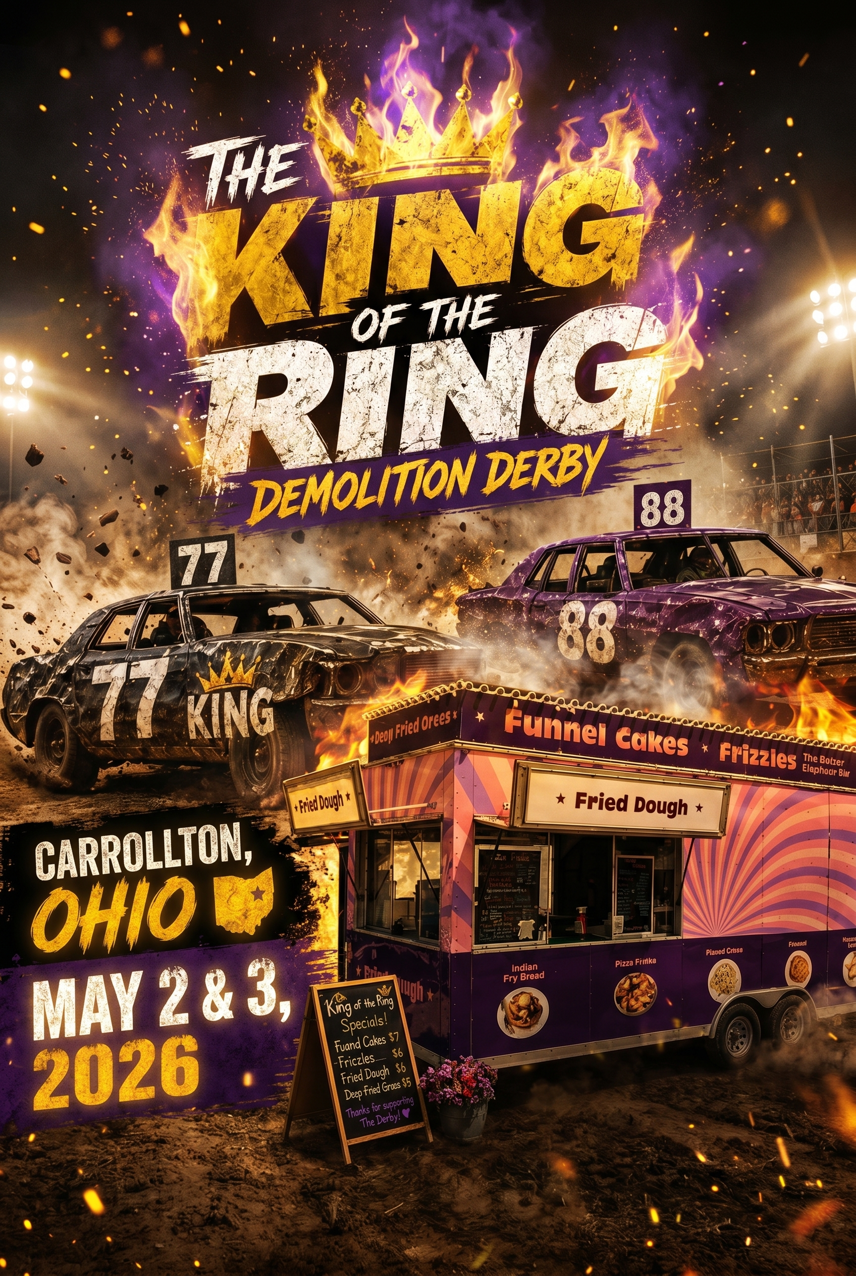 5.2.26 The King of the Ring Demolition Derby Day 1