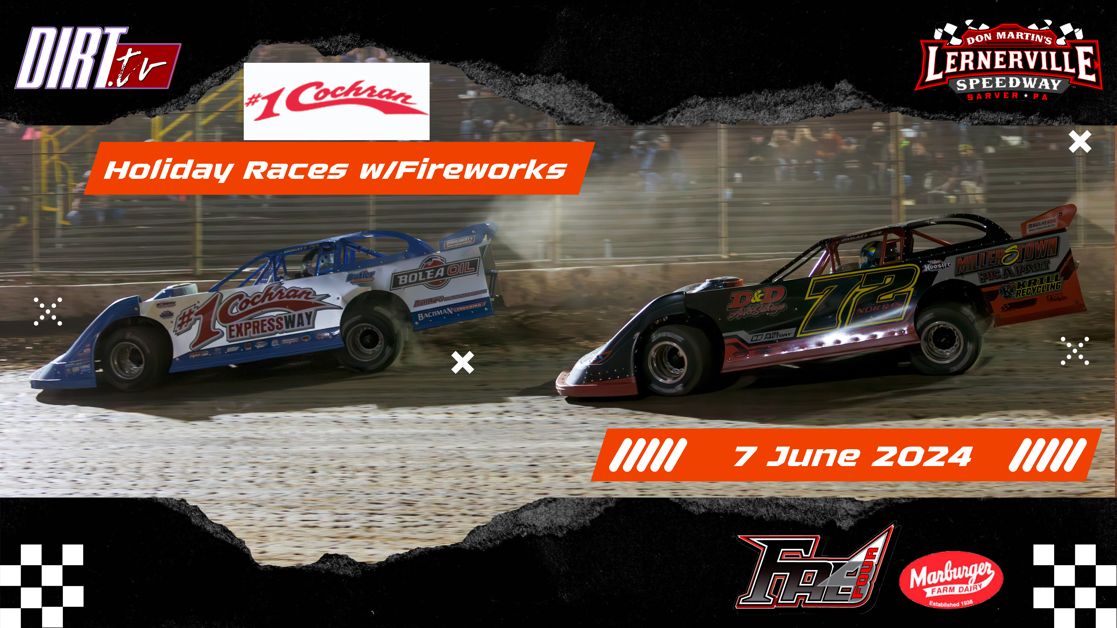 6.7.24 #1Cochran Automotive and Fab4 Racing, Revved Up with Marburger Dairy