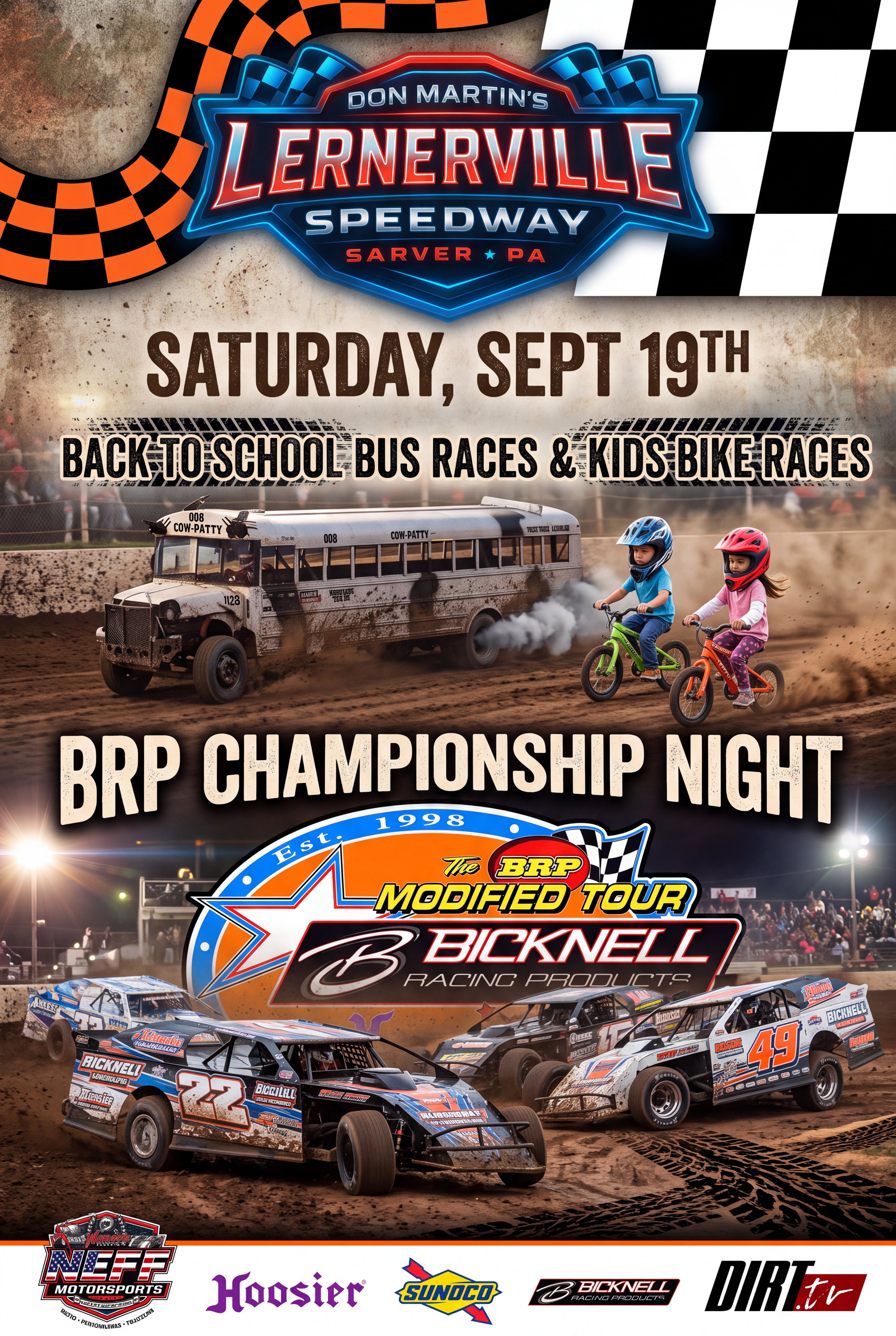 9.19.26 Lernerville, BRP Mod Tour Championship Night & Back to School Bus Races. - 09/20/2026, 01:07:15