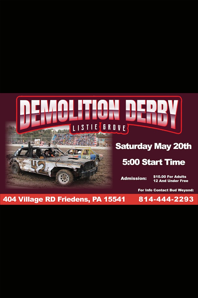 5.20.23 Listie Grove Demo Derby