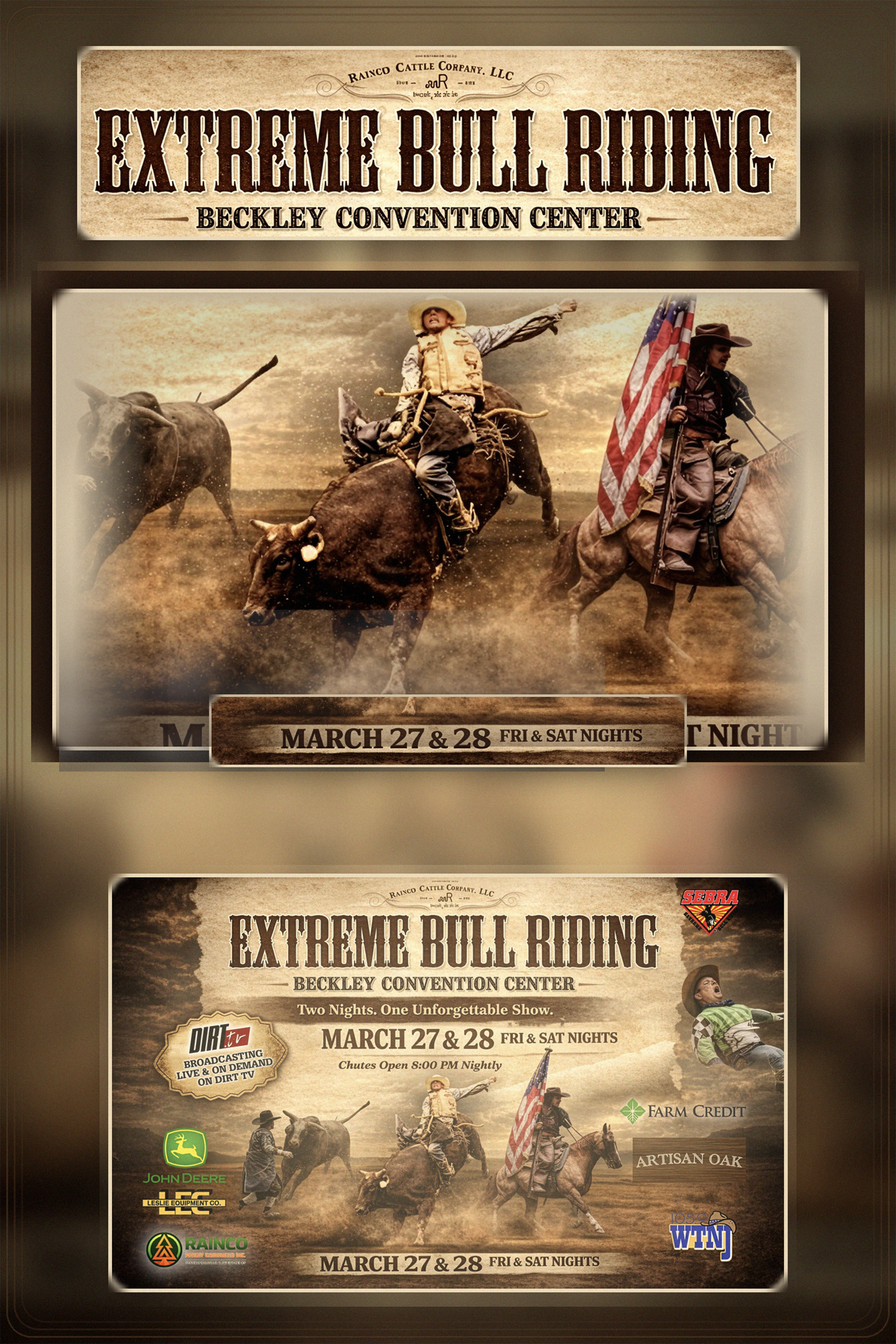 3.28.26  Rainco Cattle Co, Extreme Bull Riding. Day 2