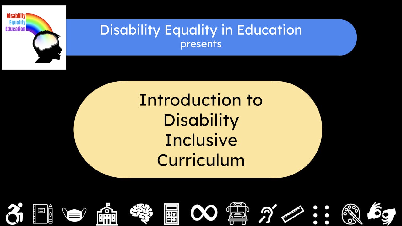 Intro to Disability Inclusive Curriculum- Individ.