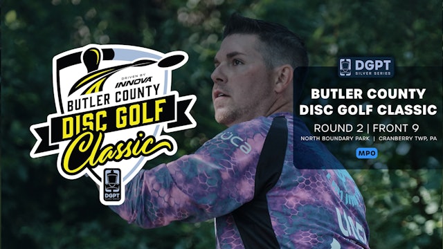Round 2, Front 9 | MPO Shot-by-Shot Coverage | Butler County Disc Golf Classic