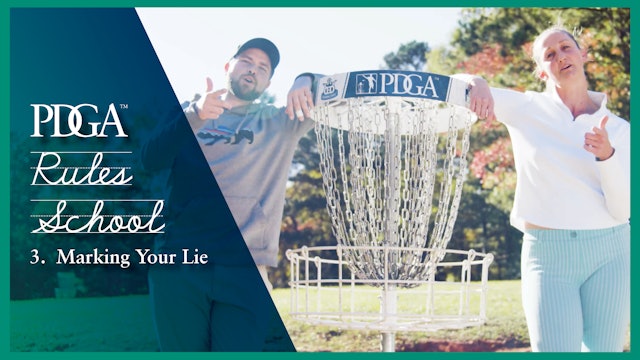 Disc Golf Rules School - Episode 3: Marking Your Lie