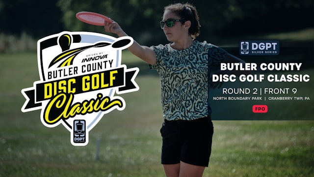 Round 2, Front 9 | FPO Shot-by-Shot Coverage | Butler County Disc Golf Classic