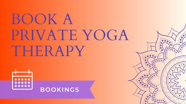 Book a Private Yoga Therapy