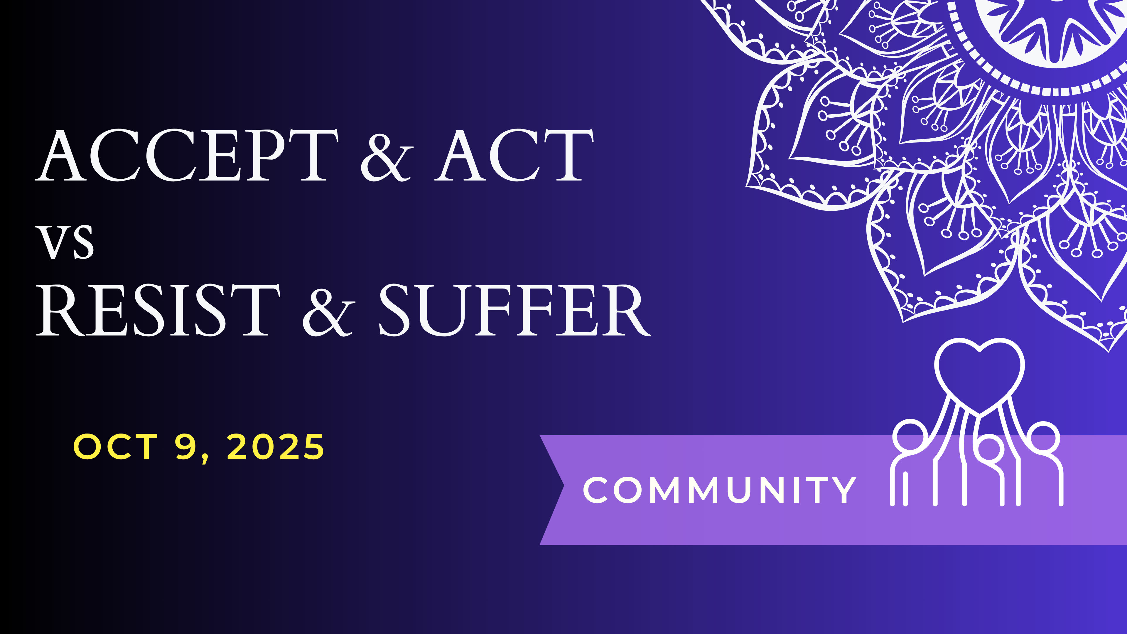 Your Choice Accept or Resist? (Oct 9)