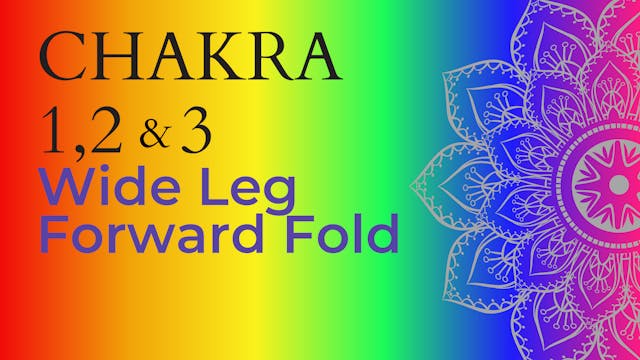 Chakra - Standing Wide Leg Forward Fold