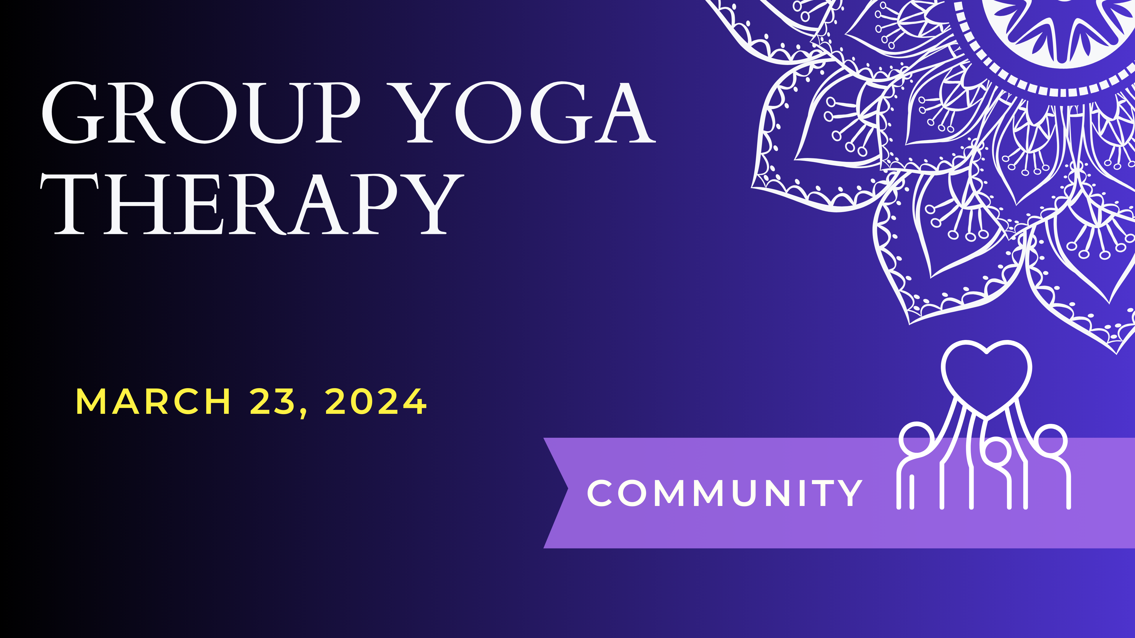Yoga Therapy Group Class - March 23