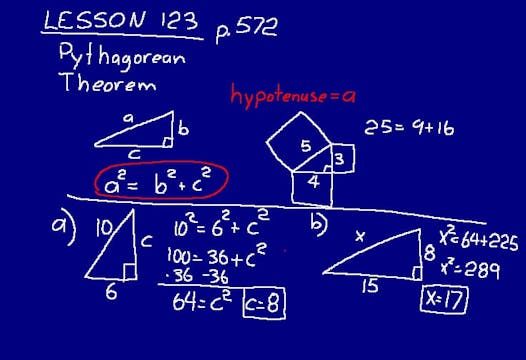 Lesson 123 DIVE Math 8/7 1st Edition