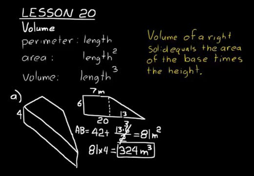 Lesson 20 DIVE Algebra 1, 3rd Edition