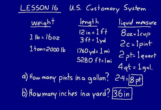 Lesson 16 DIVE Math 8/7 2nd Edition