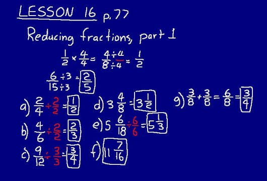 Lesson 16 DIVE Math 8/7 1st Edition