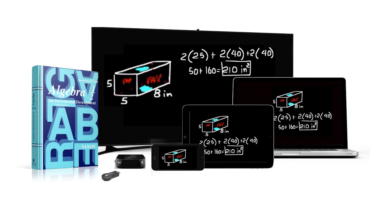 DIVE Lectures for Saxon Algebra 1/2, 3rd Edition