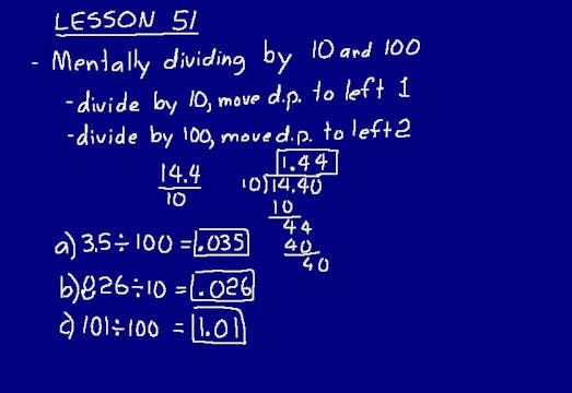 Lesson 51 DIVE 7/6, 3rd Edition