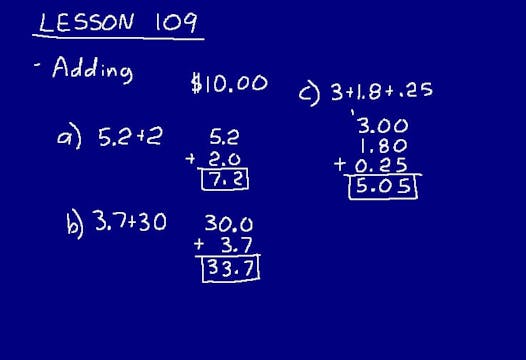 Lesson 109 DIVE 6/5, 2nd Edition