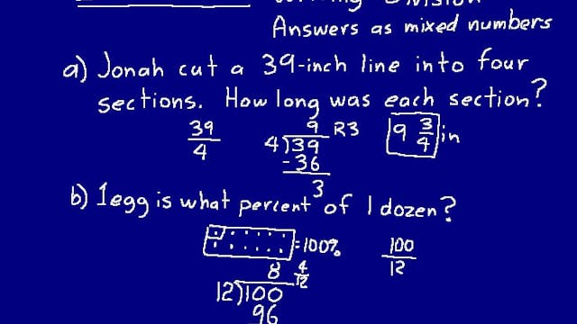Lesson 10 DIVE Math 8/7 2nd Edition