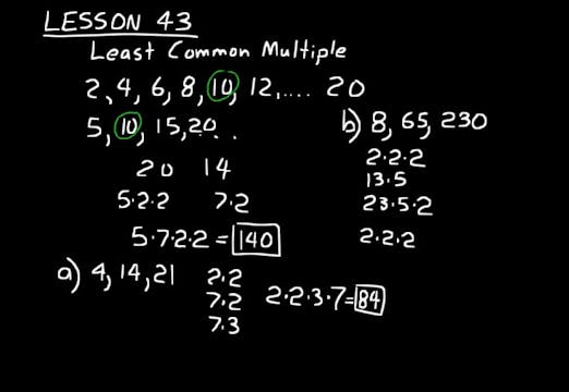 Lesson 43 DIVE Algebra 1, 3rd Edition
