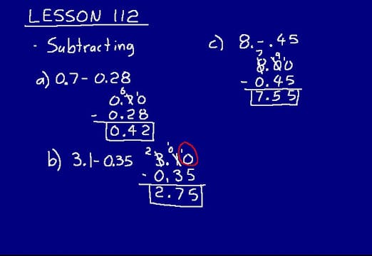 Lesson 112 DIVE 6/5, 2nd Edition