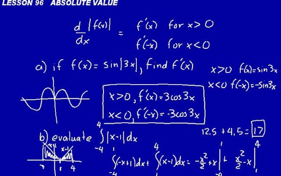 Lesson 96 DIVE Calculus, 2nd Edition