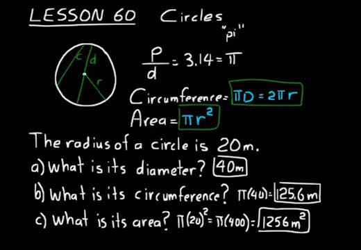 Lesson 60 DIVE Algebra Half, 3rd Edition