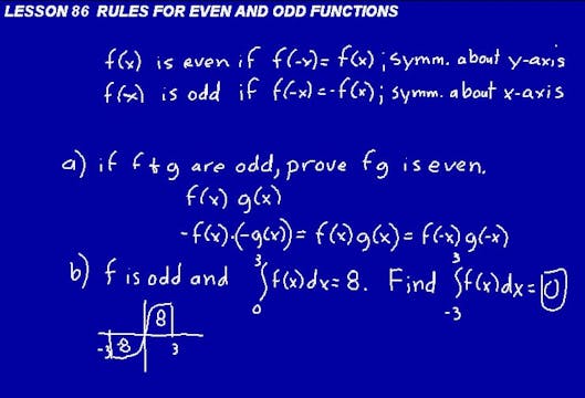 Lesson 86 DIVE Calculus, 2nd Edition