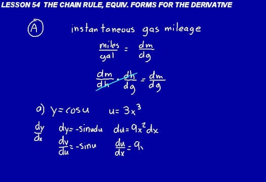 Lesson 54 DIVE Calculus, 1st Edition