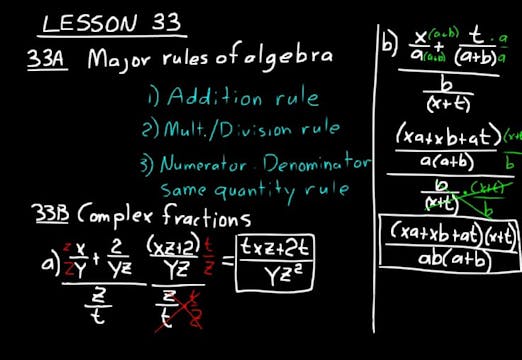Lesson 33 DIVE Algebra 2, 3rd Edition