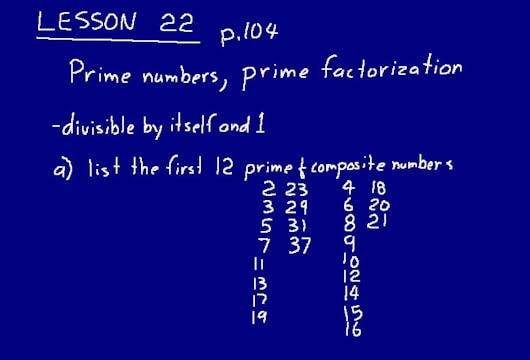 Lesson 22 DIVE Math 8/7 1st Edition