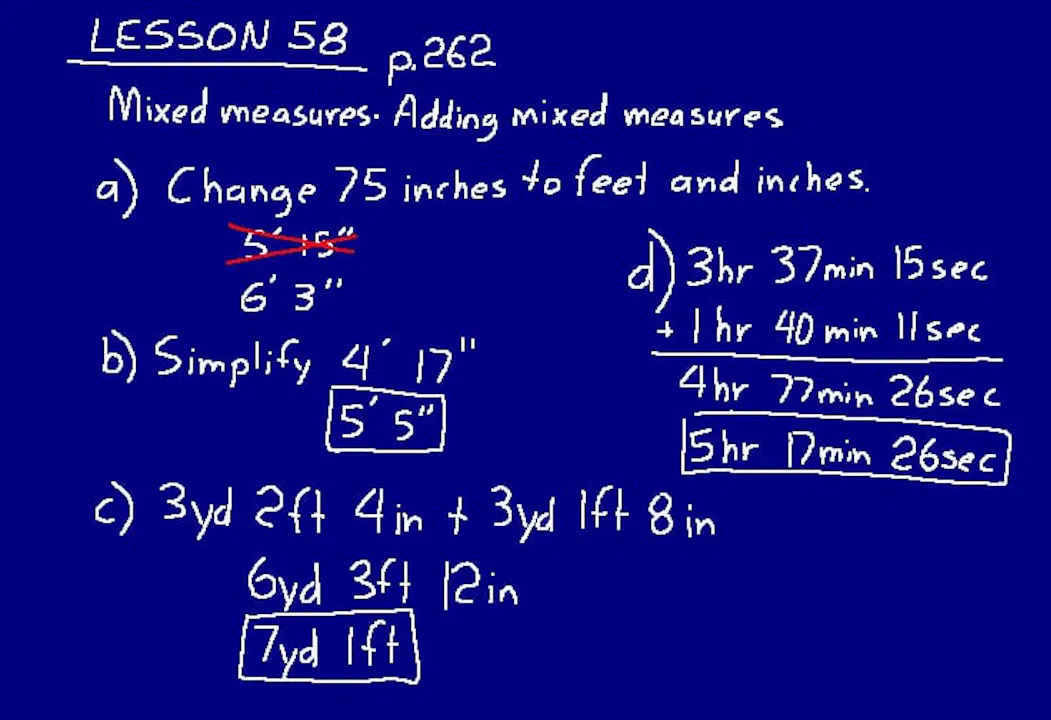 Lesson 58 DIVE Math 8/7 1st Edition - DIVE into Math and Science