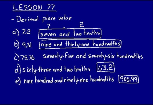Lesson 77 DIVE 6/5, 2nd Edition