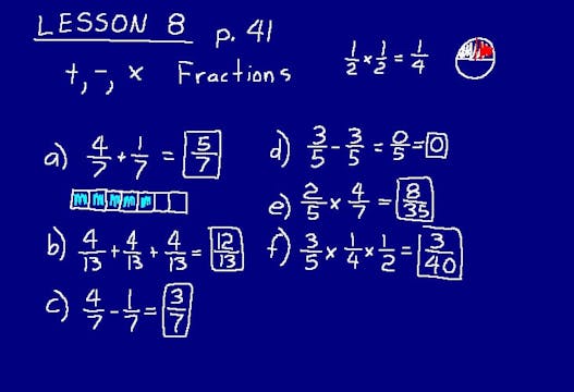 Lesson 8 DIVE Math 8/7 1st Edition