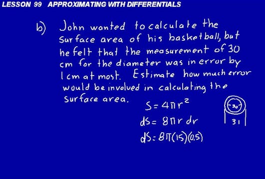 Lesson 99 DIVE Calculus, 2nd Edition