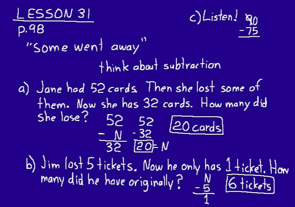 Lesson 31 DIVE 5/4, 2nd Edition - DIVE into Math and Science