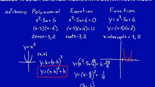 Lesson 10 DIVE Calculus, 2nd Edition