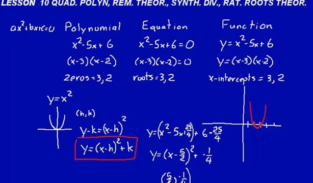 Lesson 10 DIVE Calculus, 2nd Edition