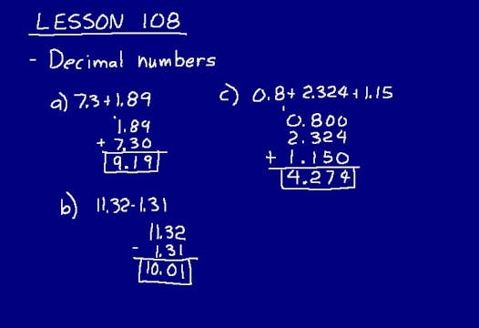 Lesson 108 DIVE 6/5, 2nd Edition