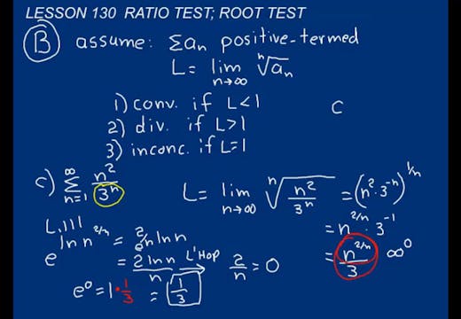 Lesson 130 DIVE Calculus, 2nd Edition