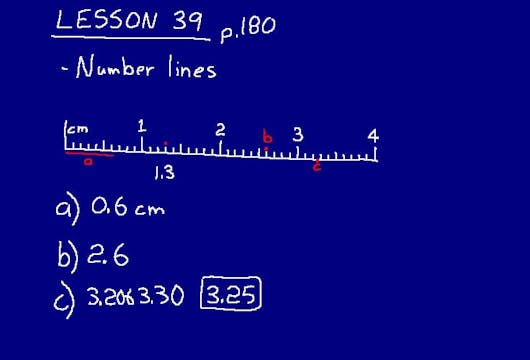 Lesson 39 DIVE Math 8/7 1st Edition