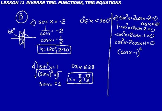 Lesson 13 DIVE Calculus, 2nd Edition