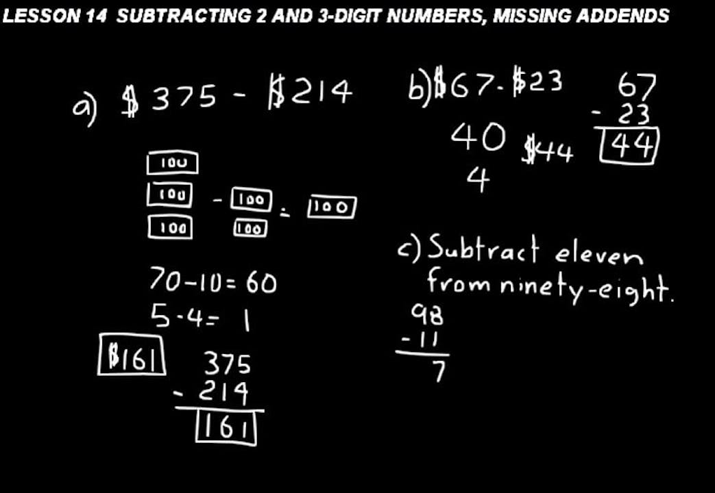 Lesson 14 Dive 5/4, 3rd Edition - DIVE Lectures for Saxon Math 5/4, 3rd ...