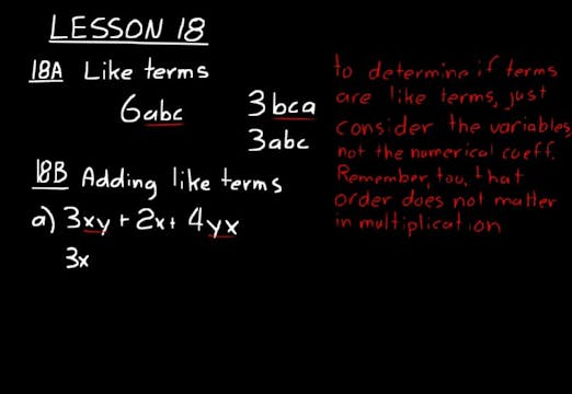 Lesson 18 DIVE Algebra 1, 3rd Edition